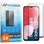 Mobigear Premium Samsung Galaxy A13 4G Panzerglas Gehärtetes Glas Displayschutz - Hüllenfreundlich - Schwarz (3er Pack)