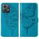Mobigear Butterfly Motorola Moto G84 Hülle Klapphülle Geldbörse - Blau