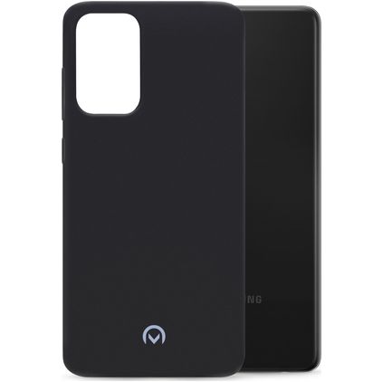 Mobilize Rubber Gelly Samsung Galaxy A72 Hülle Flexibles TPU Backcover - Matt Black