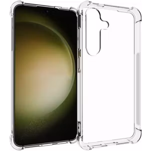 Mobigear Cushion Durchsichtig Samsung Galaxy S24 Hülle Flexibles TPU Backcover Stoßfest - Transparent
