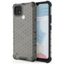 Mobigear Honeycomb Realme C21 Hülle Hardcase Backcover Stoßfest - Schwarz