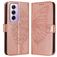 Mobigear Butterfly OPPO Reno 12 Pro Hülle Klapphülle Geldbörse - Roségold