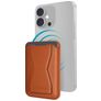 Mobilize Magnet Kartenetui - 2 Karten - MagSafe Kompatibel - Braun