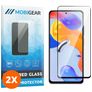 Mobigear Premium Xiaomi Redmi Note 11 Pro 4G Panzerglas Gehärtetes Glas Displayschutz - Hüllenfreundlich - Schwarz (2er Pack)