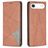 Mobigear Rhombus Slim iPhone Air Hülle Klapphülle - Braun