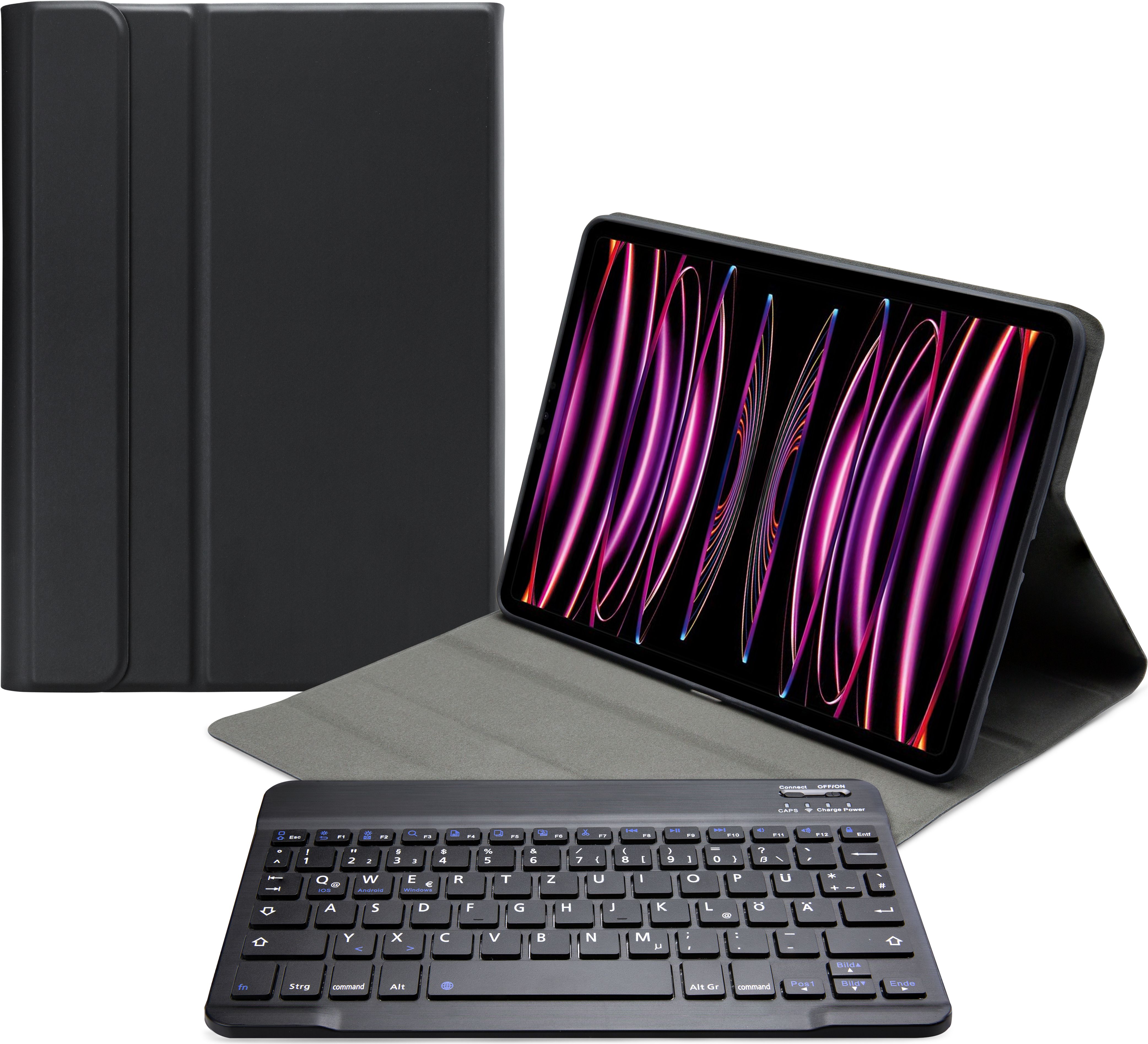 KBCASE Tastaturhülle Für IPad Pro 11 Zoll M4 – Mit Bluetooth-Tastatur & Stifthalter