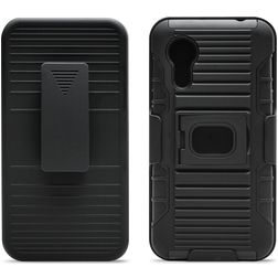 Xccess Combo Samsung Galaxy Xcover 5 Hülle Hardcase Backcover mit Ständer - Schwarz