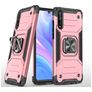 Mobigear Armor Ring Huawei P Smart S Hardcase Backcover Shockproof mit Ringhalter - Roségold