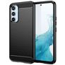 Mobigear Brushed Slim Samsung Galaxy A54 Hülle Flexibles TPU Backcover - Schwarz