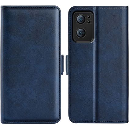 Mobigear Slim Magnet OPPO Find X5 Lite Hülle Klapphülle Geldbörse - Dunkelblau