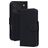 Mobiparts Wallet iPhone 17 Pro MagSafe Hülle Echtes Leder Klapphülle Geldbörse - Schwarz