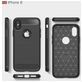 Mobigear Brushed Slim iPhone XS Hülle Flexibles TPU Backcover - Rot