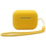 Mobigear Lanyard Apple AirPods Pro 2 Hülle Silikon (flexibel) - Gelb