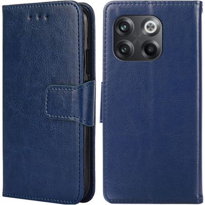 Mobigear Wallet OnePlus 10T Hülle Klapphülle Geldbörse - Dunkelblau