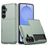 Mobigear Card Samsung Galaxy S26 Hülle Hardcase Backcover Stoßfest mit Kartenhalter - Dunkelgrün