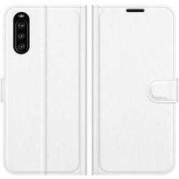 Mobigear Classic Sony Xperia 10 III Hülle Klapphülle Geldbörse - Weiß