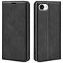 Mobigear Retro Slim iPhone 17e Hülle Klapphülle Geldbörse - Schwarz