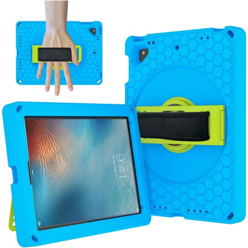 Mobigear Ruggedized iPad 5 (2017) Hülle EVA Schaum Backcover + Ständer - Blau
