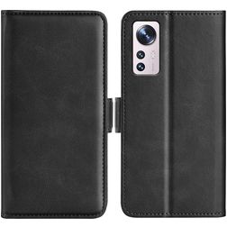 Mobigear Slim Magnet Xiaomi 12 Lite Hülle Klapphülle Geldbörse - Schwarz