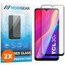 Mobigear Premium TCL 30E Panzerglas Gehärtetes Glas Displayschutz - Hüllenfreundlich - Schwarz (2er Pack)