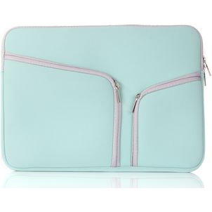 Mobigear Double Zipper Neopren Laptop Sleeve (max 23 cm x 32 cm) Laptop Hülle - Grün