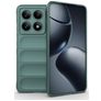 Mobigear Bumpy Xiaomi 14T Pro Hülle Flexibles TPU Backcover - Grün