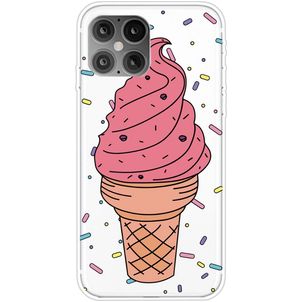 Mobigear Design iPhone 12 Pro Max Hülle Flexibles TPU Backcover - Ice Cream