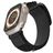 Mobigear Outdoor Nylon Apple Watch Armband Klettverschluss - 42/41/40/38 mm - Schwarz