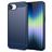 Mobigear Brushed Slim iPhone 16e Hülle Flexibles TPU Backcover - Blau