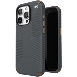 Speck Presidio2 Grip iPhone 15 Pro Hülle Hardcase Backcover Stoßfest - Charcoal Grey