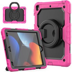Mobigear RingGuard iPad 9 (2021) Hülle Kunststoff,Silikon Backcover + Ständer - Magenta