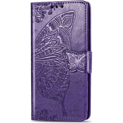 Mobigear Butterfly iPhone 11 Hülle Klapphülle Geldbörse - Lila