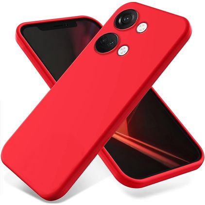 Mobigear Colors OnePlus Nord 3 Hülle Flexibles TPU Backcover - Rot