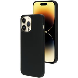 Mobiparts iPhone 14 Pro Max Silikon Hülle Backcover - Schwarz