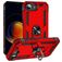 Mobigear Armor Ring iPhone 16e Hülle Hardcase Backcover Stoßfest mit Ringhalter - Rot