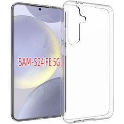 Mobigear Cushion Durchsichtig Samsung Galaxy S24 FE Hülle Flexibles TPU Backcover - Transparent