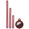 Mobigear Lanyard Apple AirTag Hülle Flexibles Silikon - Weinrot