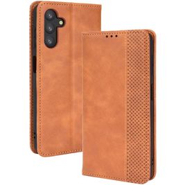 Mobigear Sensation Samsung Galaxy A13 5G Hülle Klapphülle Geldbörse - Braun Mobigear Sensation Samsung Galaxy A13 5G Hülle Klapphülle Geldbörse - Braun
