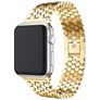 Mobigear Honeycomb Edelstahl Apple Watch Armband Dornschließe - 49/46/45/44 mm - Gold