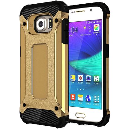 Mobigear Outdoor Samsung Galaxy S6 Hülle Hardcase Backcover Stoßfest - Gold