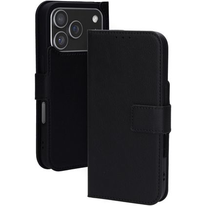 Mobiparts Classic Wallet iPhone 17 Pro MagSafe Hülle Klapphülle - Schwarz