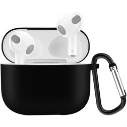 Mobigear Classic Apple AirPods 3 Hülle Silikon (flexibel) - Schwarz