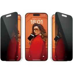 PanzerGlass Ultra-Wide Fit iPhone 15 Pro Gehärtetes Glas Displayschutz Privacy - Hüllenfreundlich + Applikator