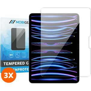 Mobigear iPad Air 13 Zoll (2024) Panzerglas Gehärtetes Glas Displayschutz - Hüllenfreundlich (3er Pack)