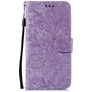 Mobigear Flowers Huawei P40 Pro Hülle Klapphülle Geldbörse - Lila