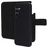 Mobiparts Samsung Galaxy A16 MagSafe Hülle Echtes Leder Abnehmbare 2in1 Klapphülle Geldbörse - Schwarz