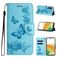 Mobigear Butterfly Samsung Galaxy A35 Hülle Klapphülle Geldbörse - Blau