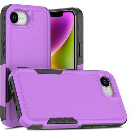 Mobigear Heavy Armor iPhone 16e Hülle Hardcase Backcover Stoßfest - Lila