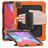 Mobigear SureGrip Xtreme iPad Air 13 Zoll (2024) Hülle Kunststoff,Silikon Backcover + Stifthalter + Schulterträger + Ständer - Orange