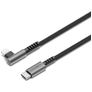 Cygnett Angled Braided USB-C auf Apple Lightning Kabel 1 Meter - Schwarz